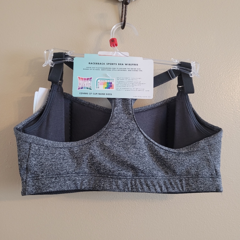 4/$15 SALE Playtex | Nursing Pregnancy Sports Bra Racerback Wireless  X-small - Picture 3 of 7